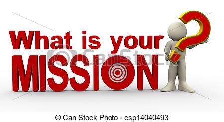 3d man - what is your mission - Mission Clipart