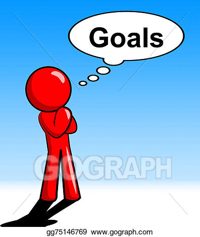Thinking Goals Character Show - Mission Clipart