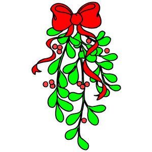 Mistletoe | Christmas Cartoon - Clipart Mistletoe