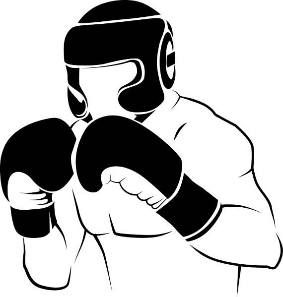 Boxer #2 Boxing Fight Fighting Fighter MMA Mixed Martial Arts Boxer  Equipment Competition .SVG .EPS Clipart Vector Cricut Cut Cutting File