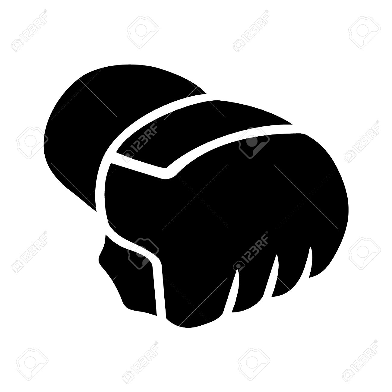 Mixed Martial Arts - MMA - gloves flat icon Stock Vector - 42411107