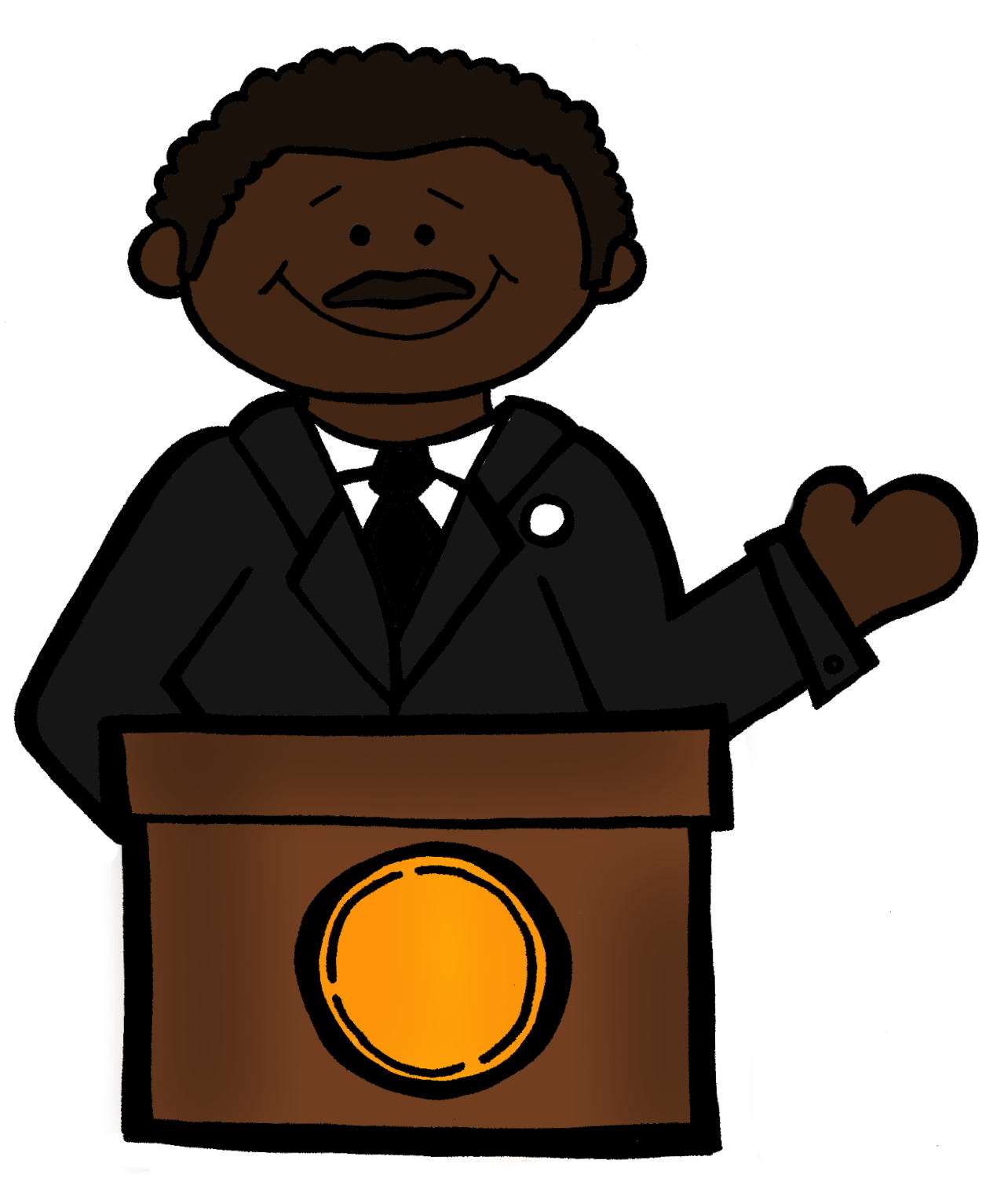 Mlk Clipart - Clipart library - Martin Luther King Clipart