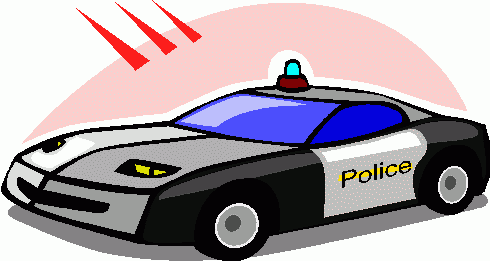 Police car transparent clip a