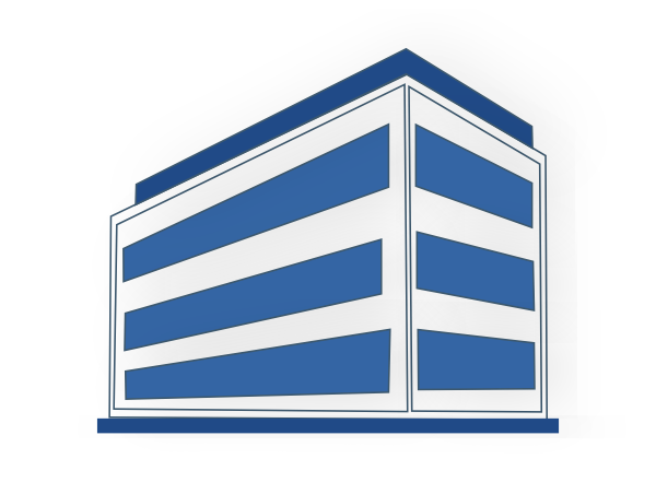 Building clipart black and wh