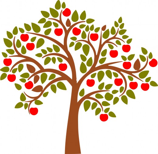 Modern Apple Tree Clipart