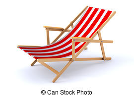 Modern beach chair Clipartby ungureanu2/220; 3d beach chair - 3d render of a modern beach chair