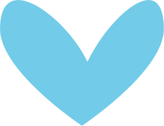 Modern Blue Heart Clip Art ..
