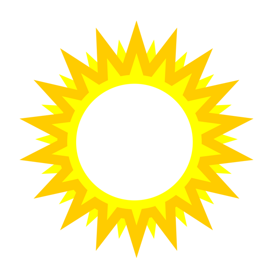 Modern Bright Sun Free Clip A - Free Sun Clipart