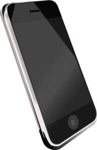 Modern Cell Phone Clip Art - Clip Art Cell Phone