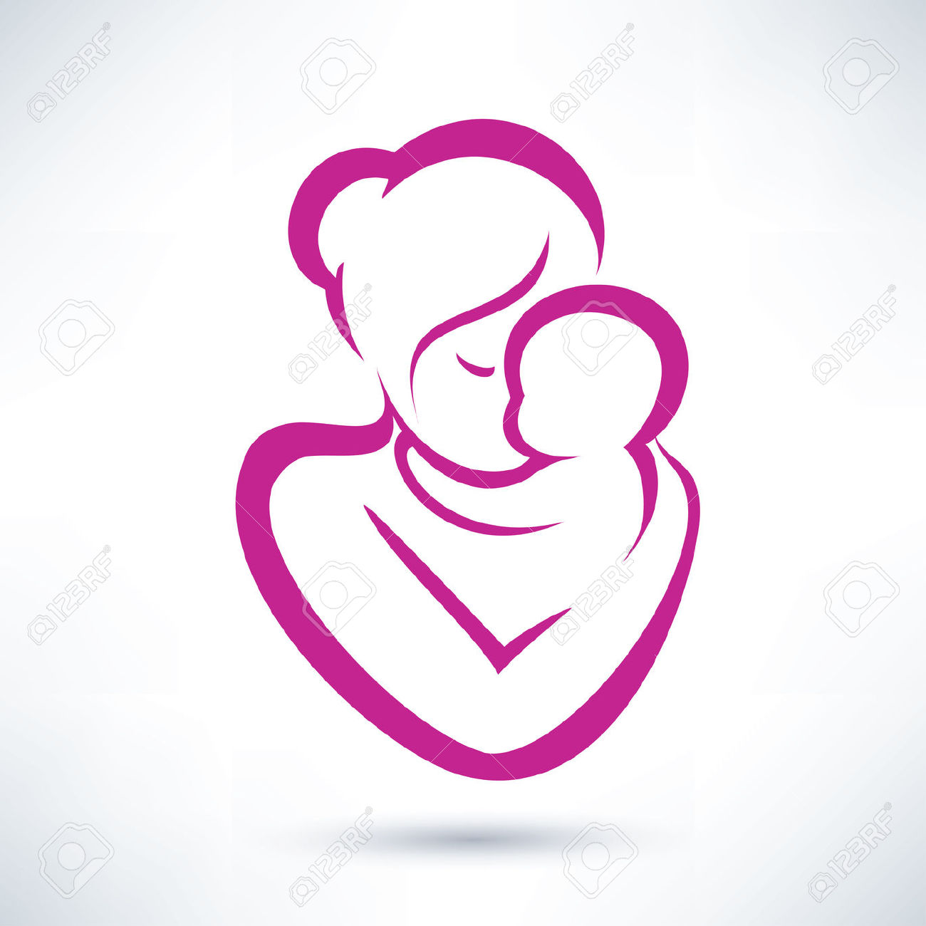 Mom and, Mother and baby and  - Mother And Baby Clipart