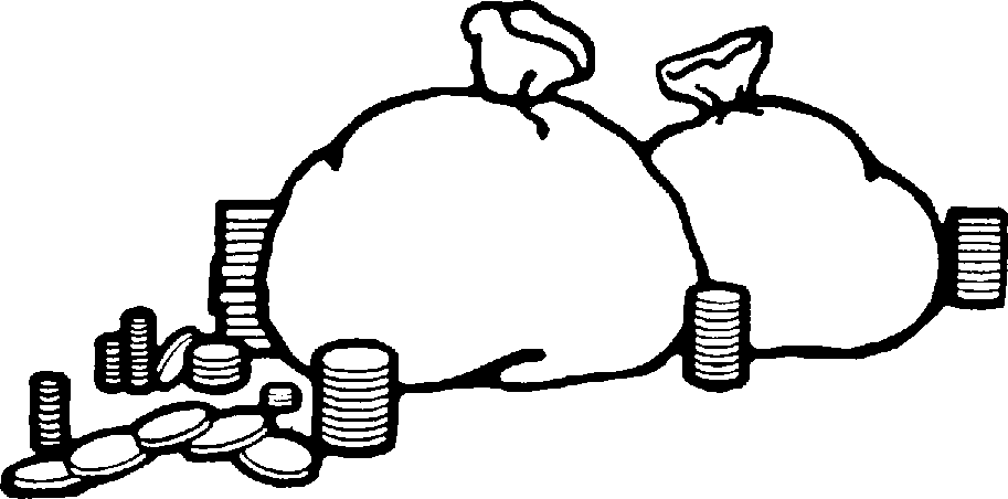 money clipart black and white - Money Clipart Black And White