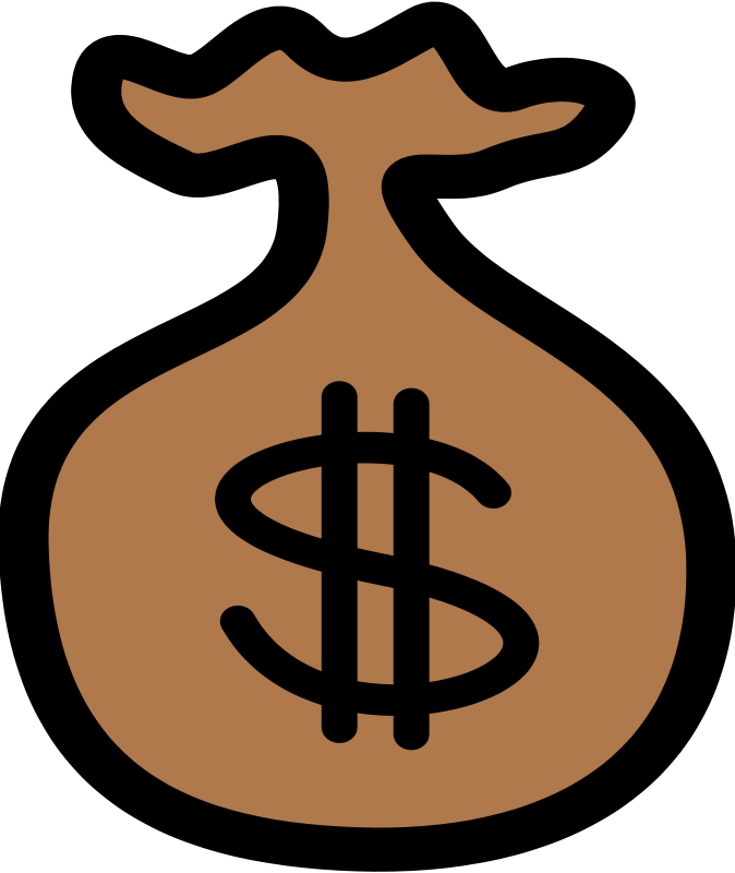 Money Bag Clip Art - Bag Of Money Clipart
