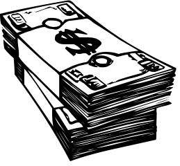 Money Clipart Black And ..