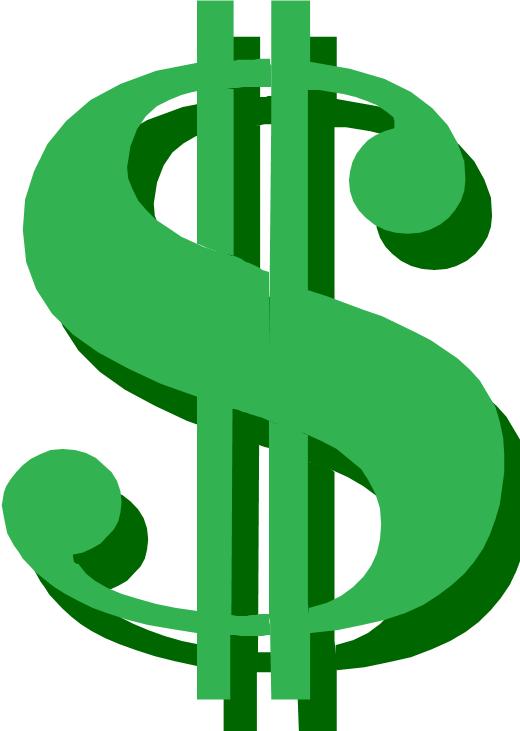 dollar sign clipart black and