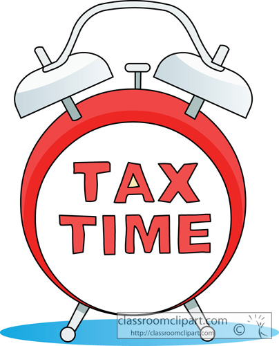 Money Tax Time April 15 Classroom Clipart