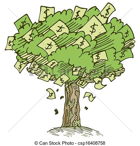 ... Money Tree - An image of  - Money Tree Clipart