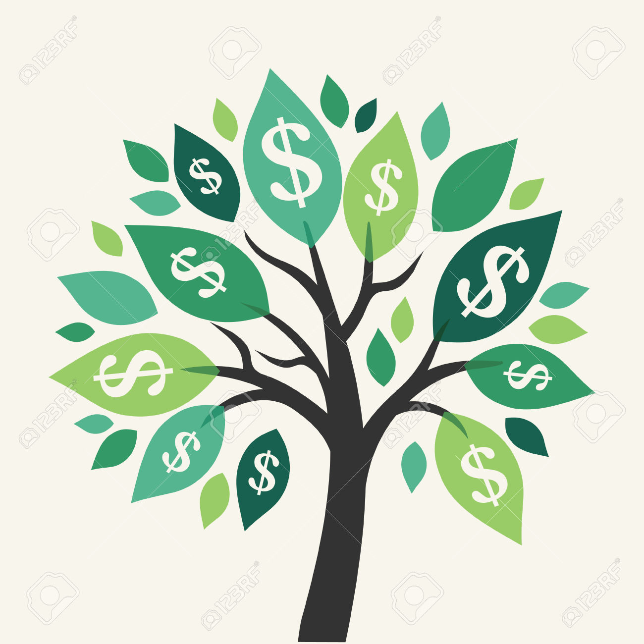 ... money tree vector money t - Money Tree Clipart