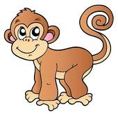 cartoon monkey clip art | Cut