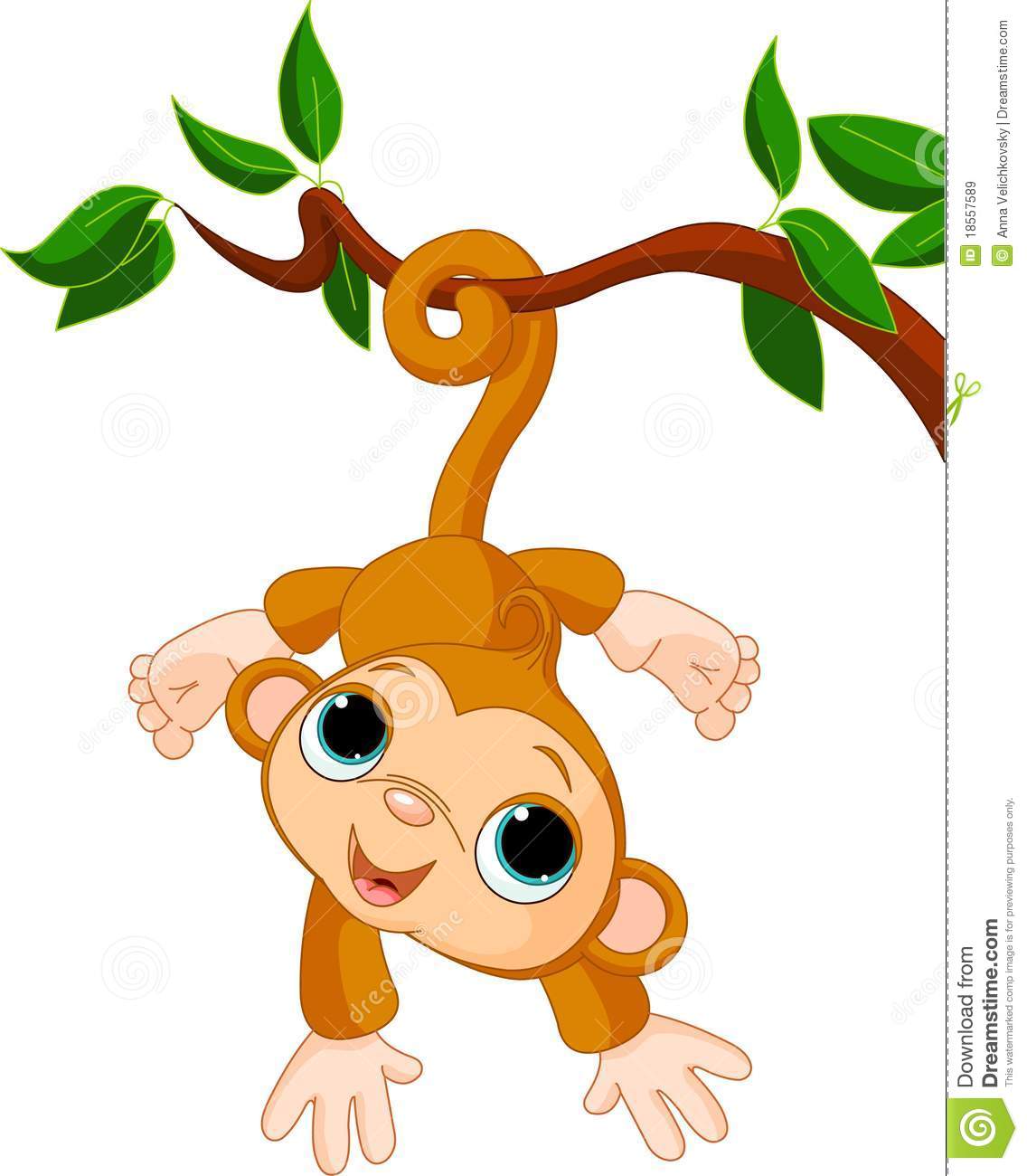 monkey in a tree clipart - Monkey Images Clip Art
