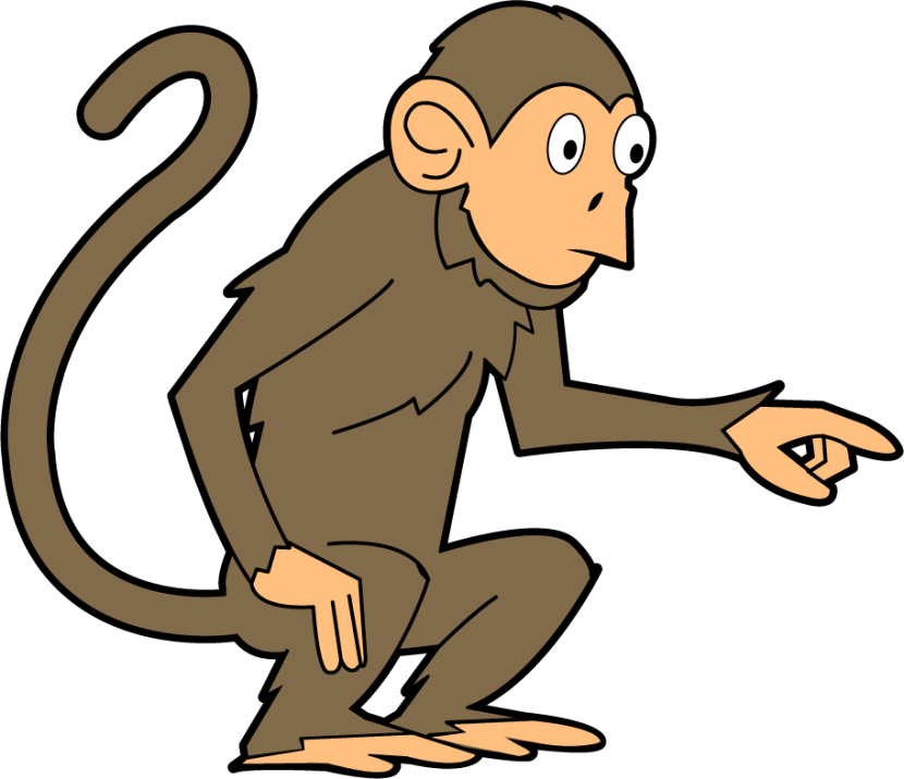 Monkey Clip Art Animals Clean - Monkey Images Clip Art