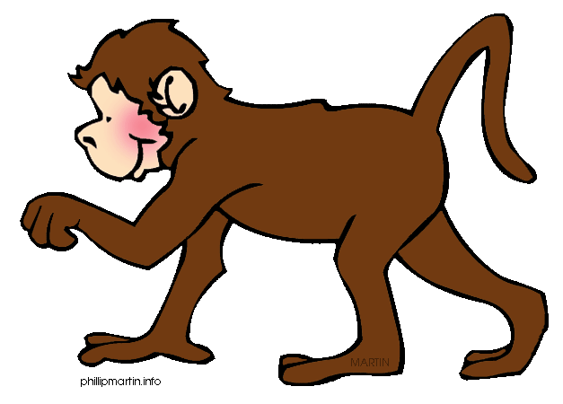 Monkey Clip Art Monkey Line A