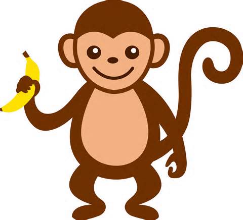Monkey Clip Art Animals Clean