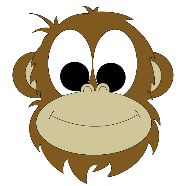 Monkey Face Clip Art Jpg