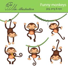 Monkey party - Monkeys Clipart