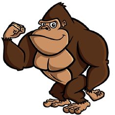 Monkeys Cartoon Clip Art . - Gorilla Clip Art