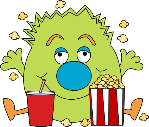Monster with Popcorn