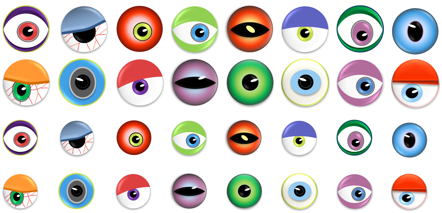 Monster Eye Ball Clip Art