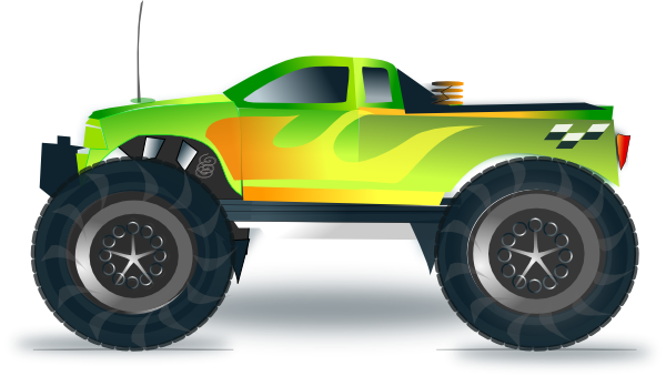 Monster Truck Is A Modified Pickup Truck With Extremely Large Wheels