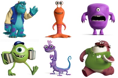 Disney pixar monsters inc cli