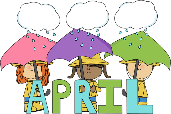 Month of April Showers - April Clipart