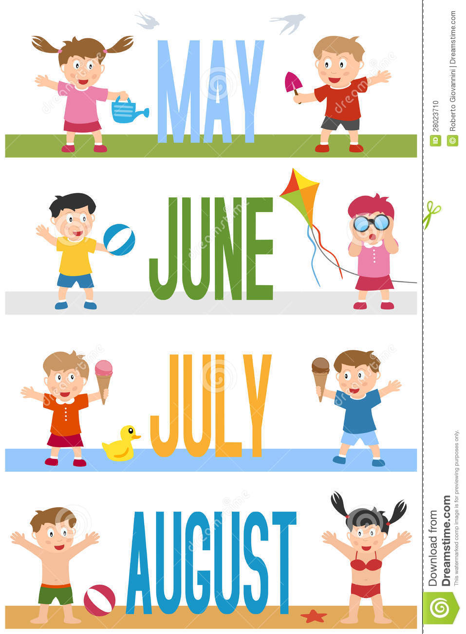 Months Of The Year Clipart Cr