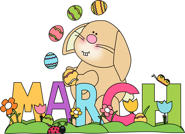 Free month clip art march .