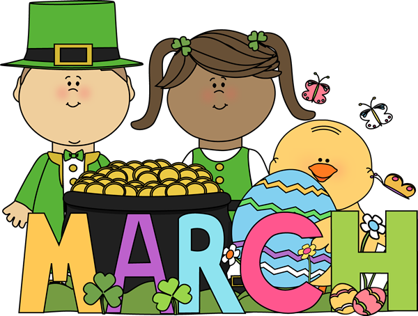 Month of March Holidays - Clipart For March