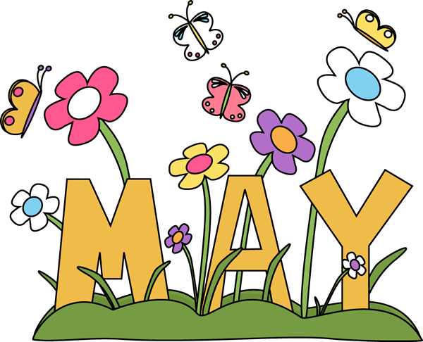 Bring May Flowers Clip Art .