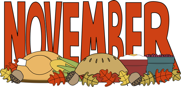 Month of November Thanksgiving Food