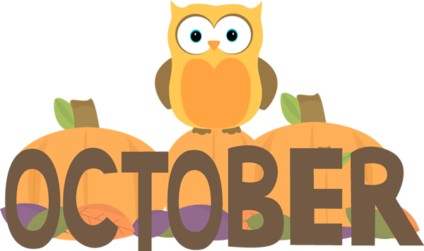 Month of October Owl - Clip Art October