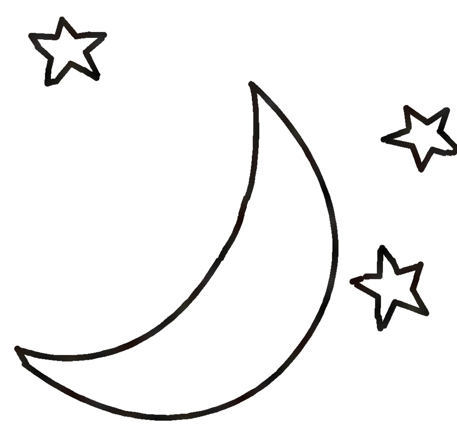 Moon And Stars - ClipArt Best