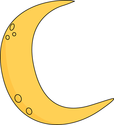 Yellow Moon Clip Art