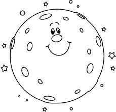 Image result for moon clipart black and white