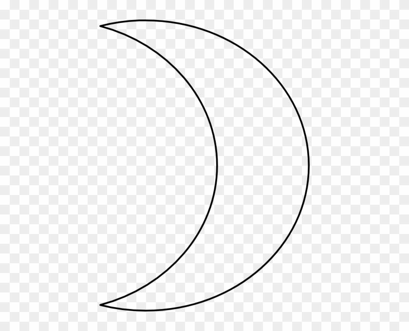 Moon Clipart Outline Free Ima - Moon Clipart Black And White
