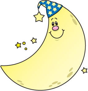 Moon Coloring Clipart Clipart - Free Moon Clipart