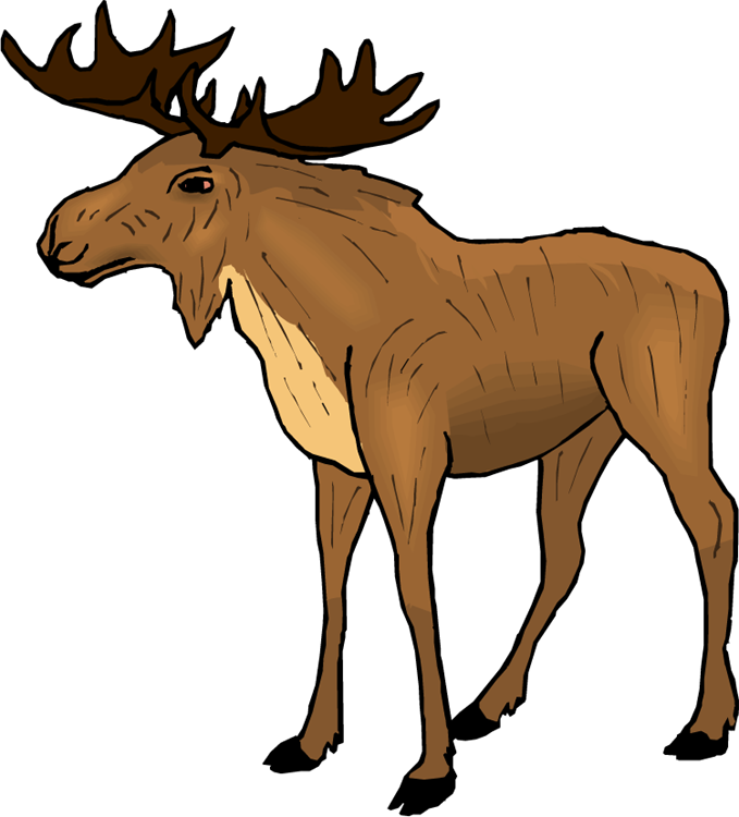 Moose clip art vector moose 6