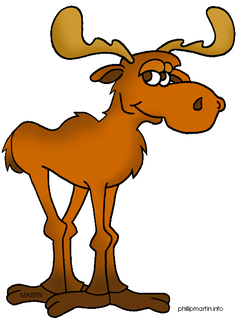 Cartoon moose clipart by stud