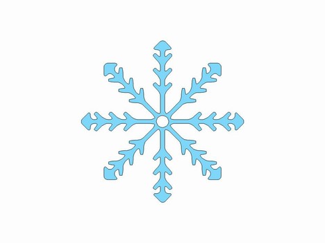 More free snowflake clip art inside page