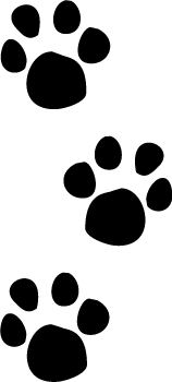 More Paw Prints Clip Art Printable Animal Tracks Graphic ...