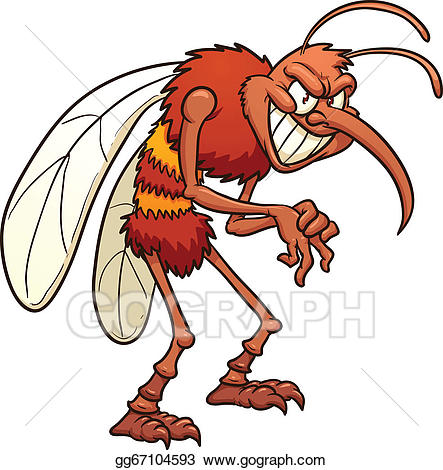 Funny Mosquito Clipart #1